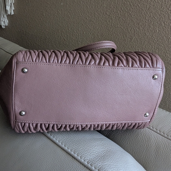 Coach Madison Gathered Twist Leather Satchel - Picture 11 of 11